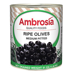 BLACK (RIPE) OLIVES - Ambrosia Foods