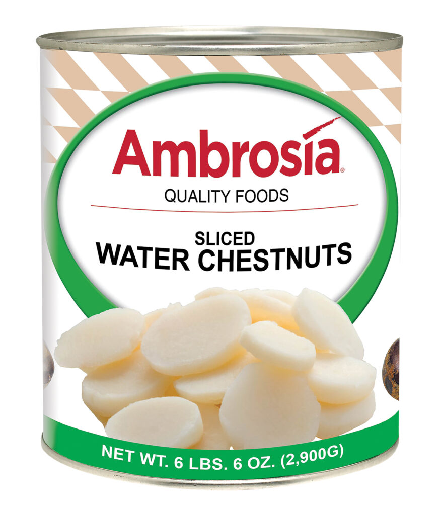 Ambrosia Water Chestnuts, Sliced