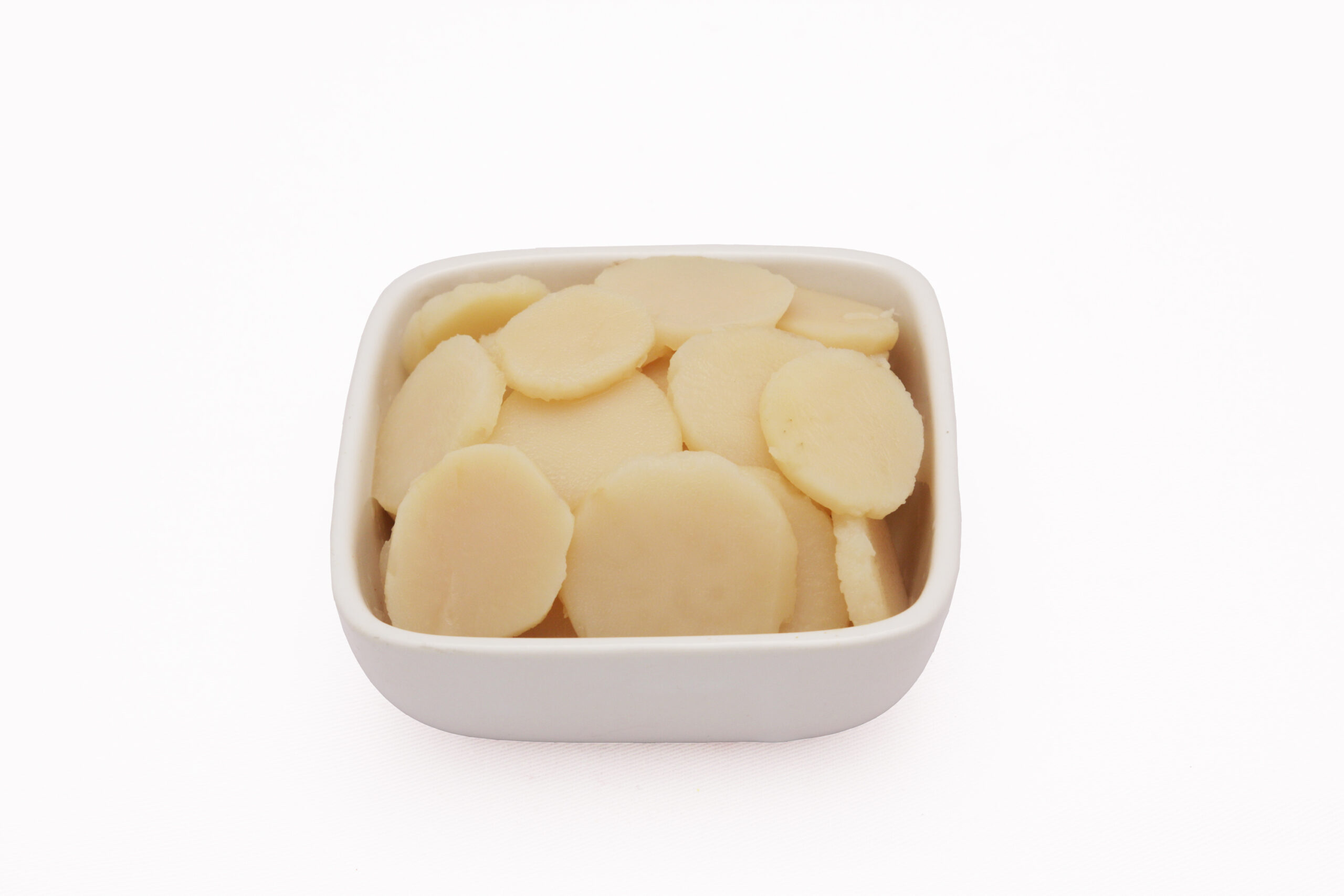 Water Chestnuts, Sliced served out of the pack