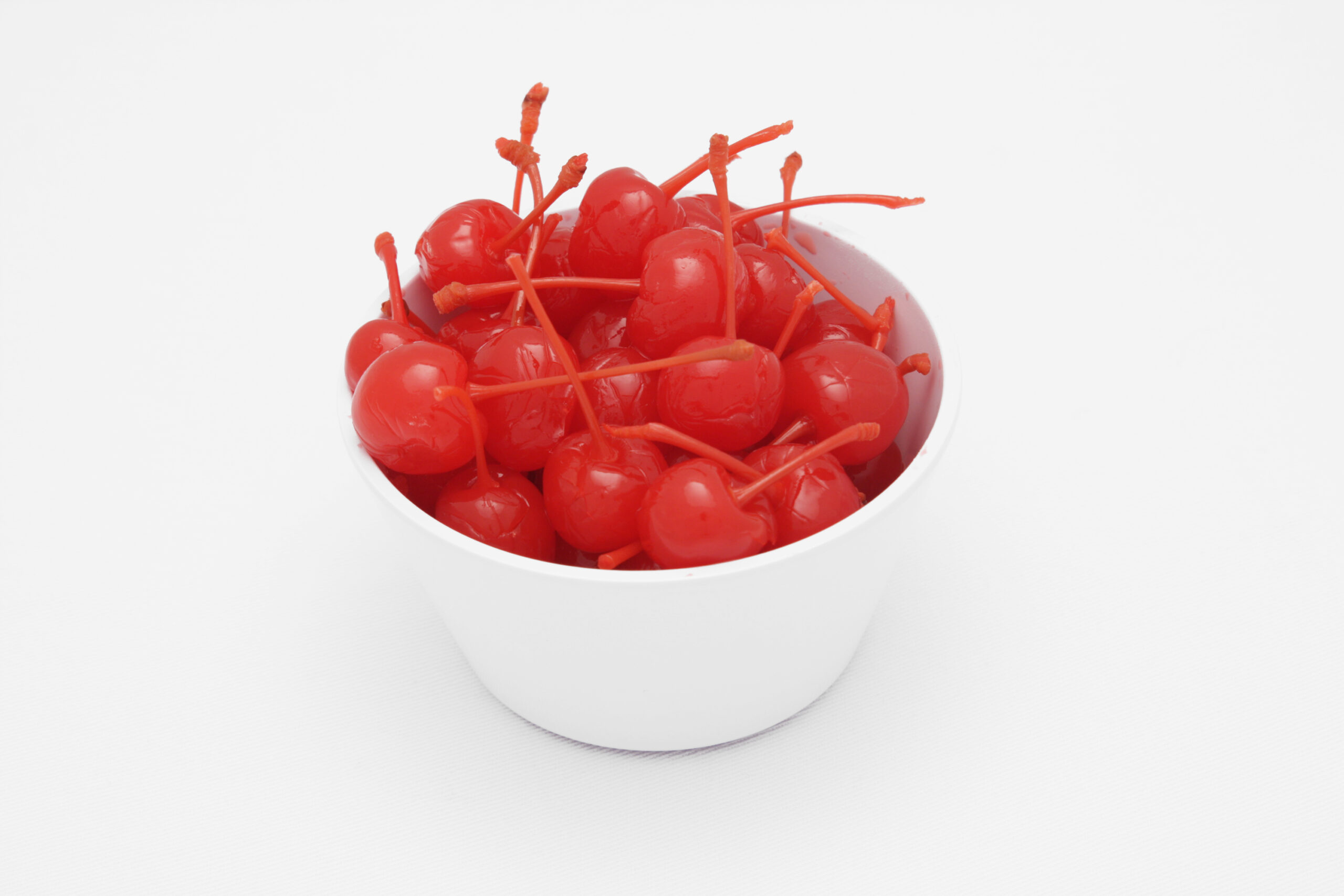 Cherries, Maraschino, XLG. W/ Stem served out of the pack