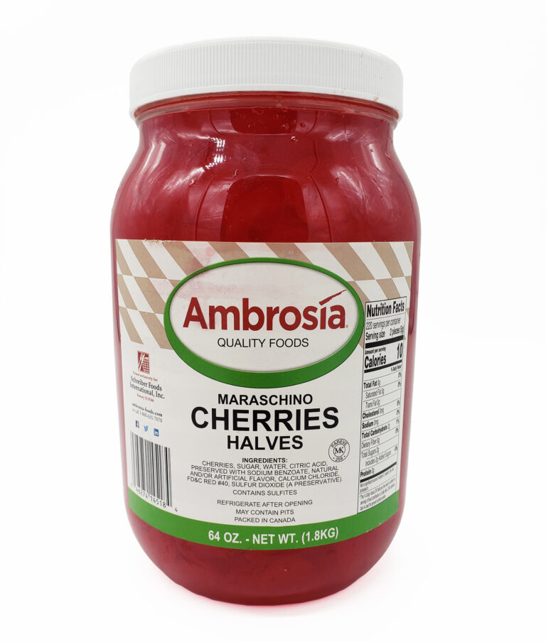 Ambrosia Cherries, Maraschino, Halves