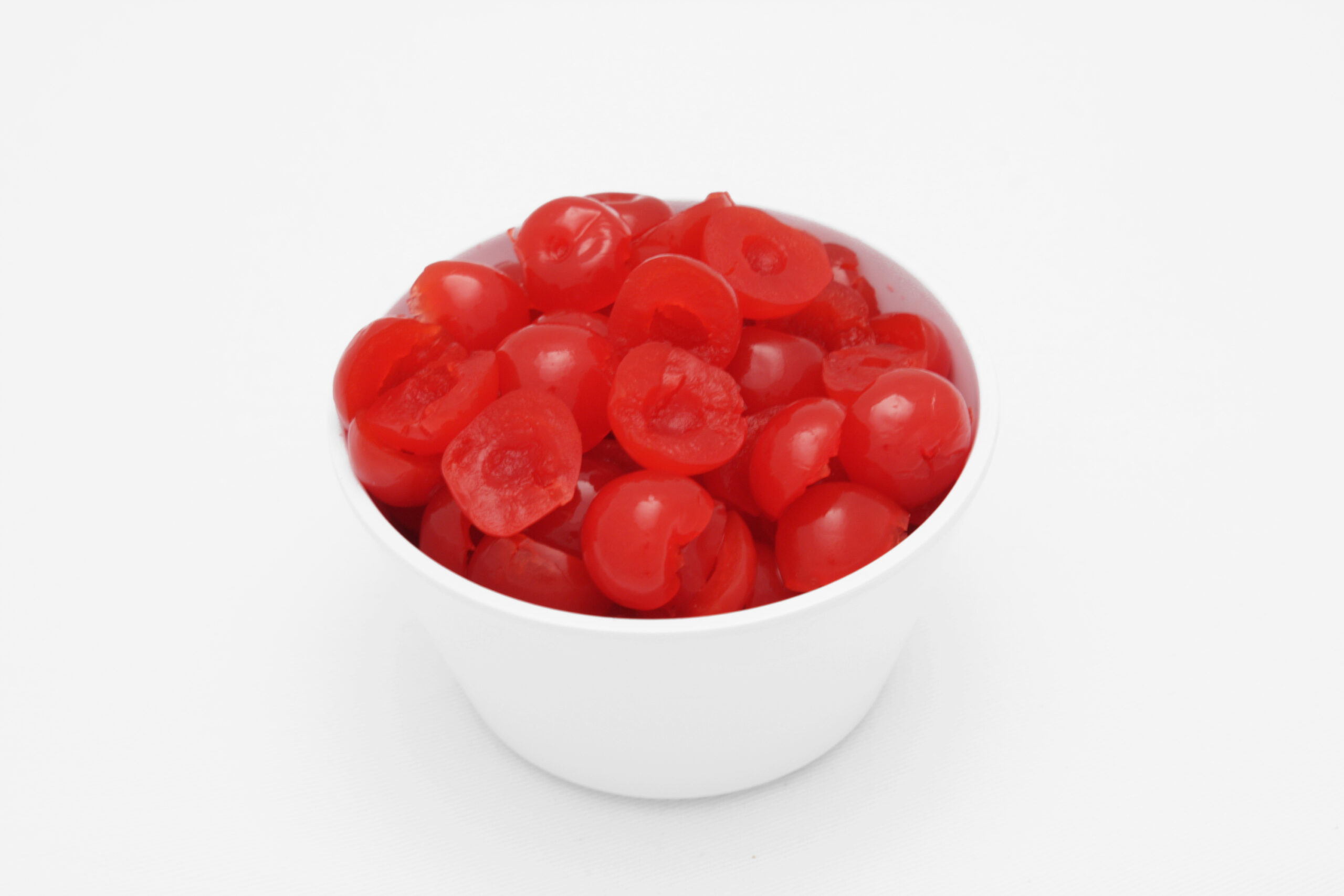 Cherries, Maraschino, Halves served out of the pack