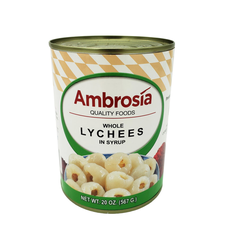 Ambrosia Lychee Nuts, Syrup