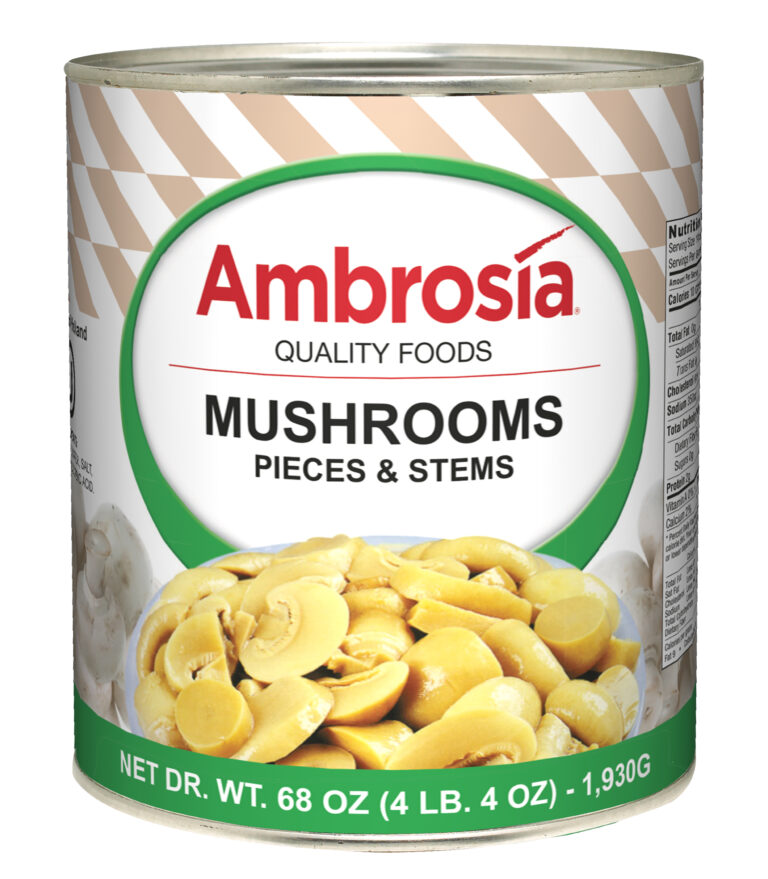 Ambrosia Mushrooms, Pieces & Stems, 68 OZ.