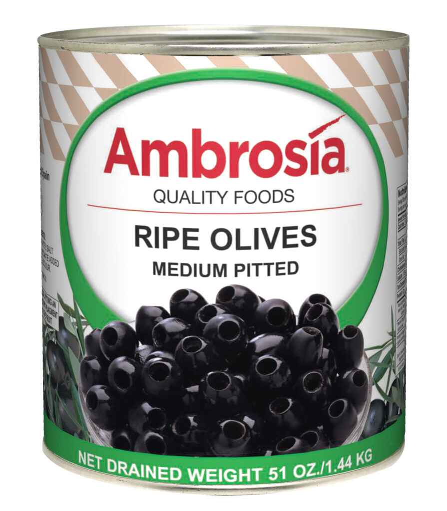 Ambrosia Medium Pitted Ripe Olives