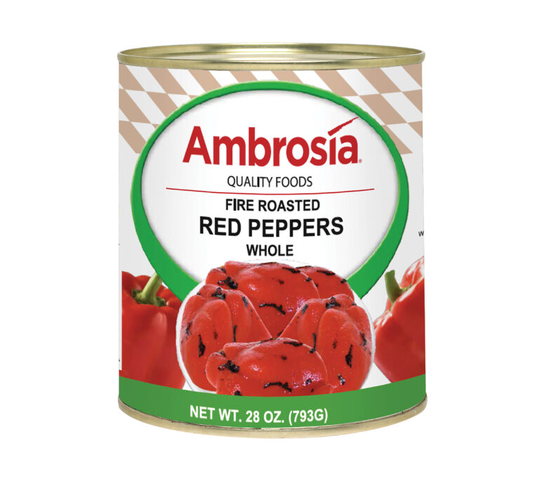 Ambrosia Peppers, Red, Fire Roasted