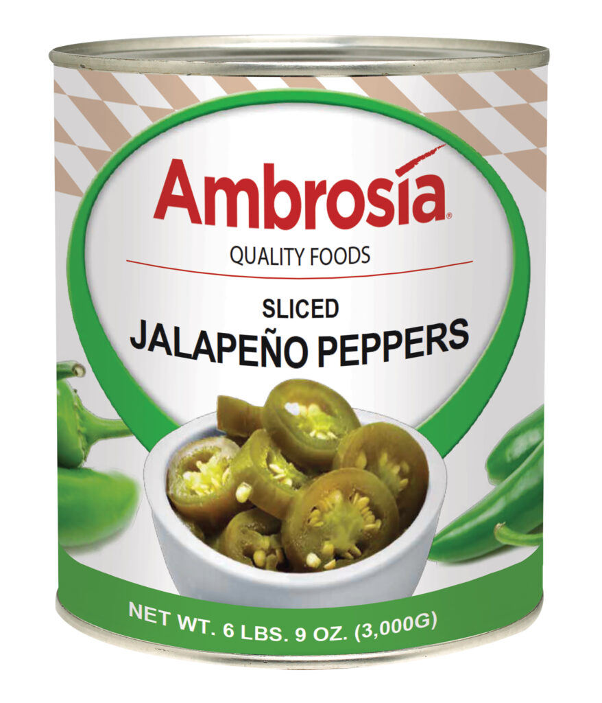 Ambrosia Peppers, Jalapeno, Sliced