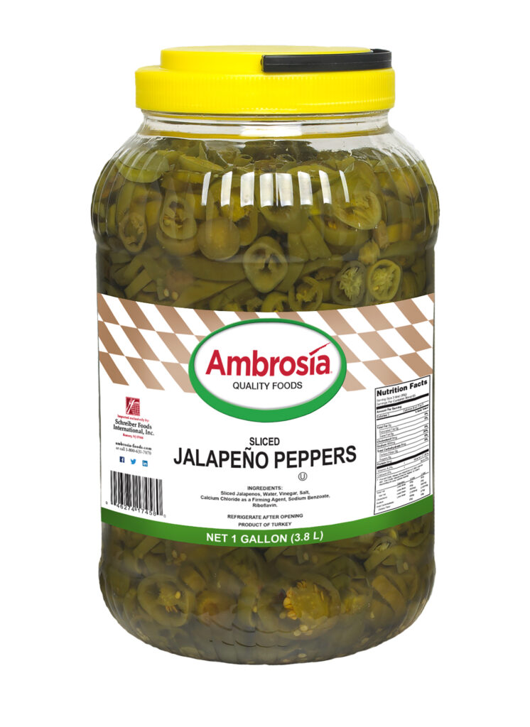Ambrosia Peppers, Jalapeno, Sliced