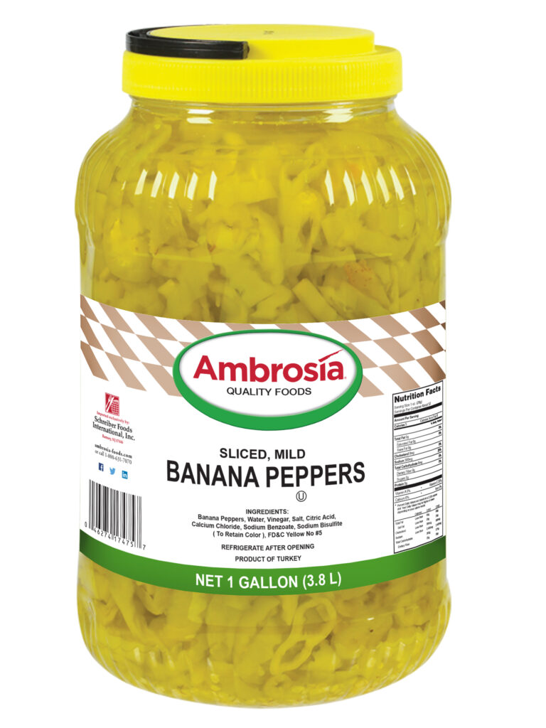 Ambrosia Peppers, Banana Sliced, Mild