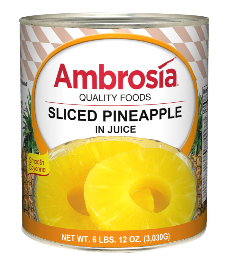Ambrosia Pineapple, Sliced, Juice