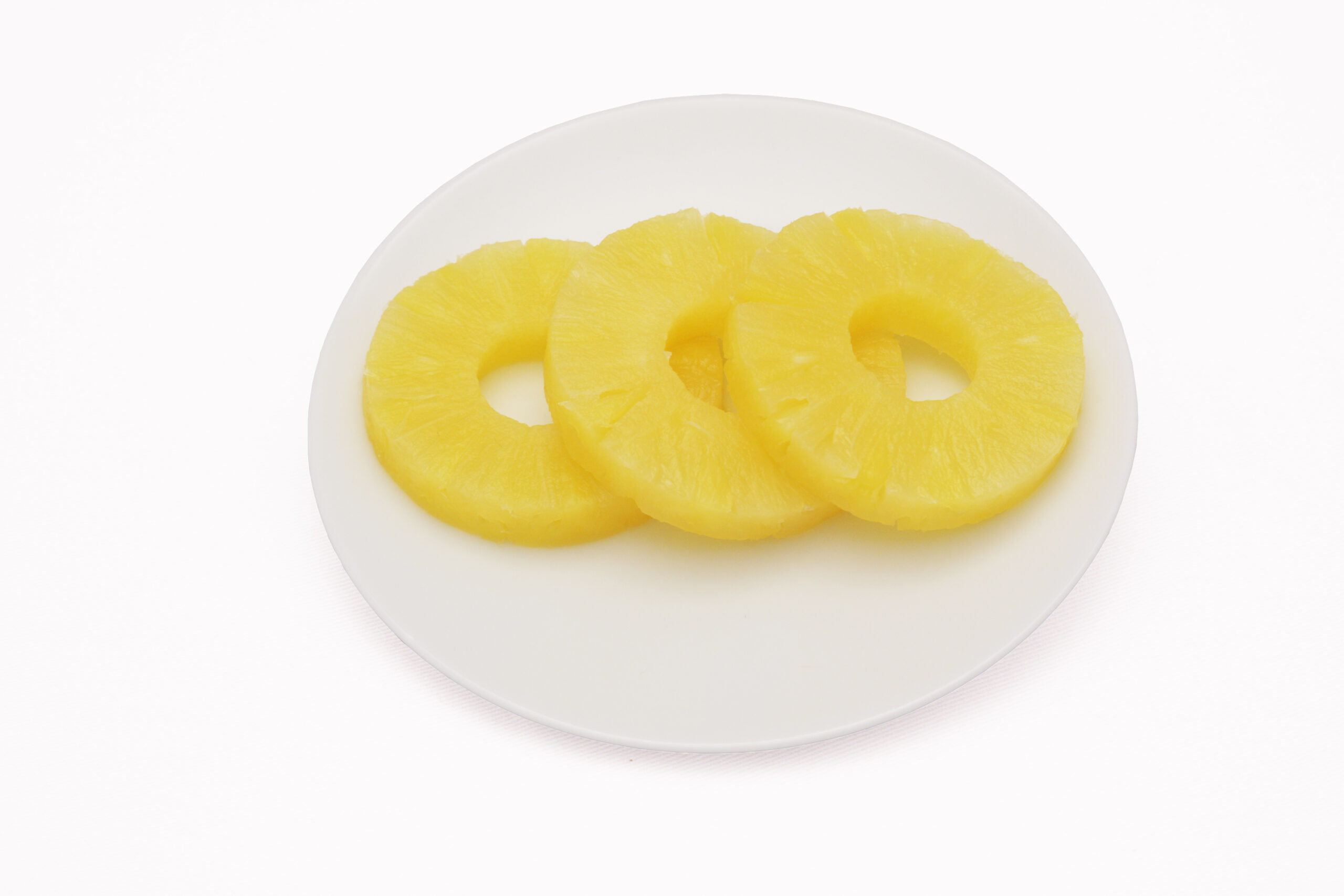 Pineapple, Sliced, Juice served out of the pack
