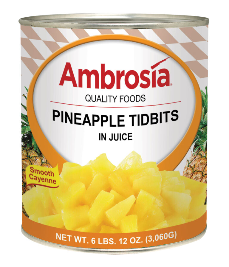 Ambrosia Pineapple, Tidbits, Juice