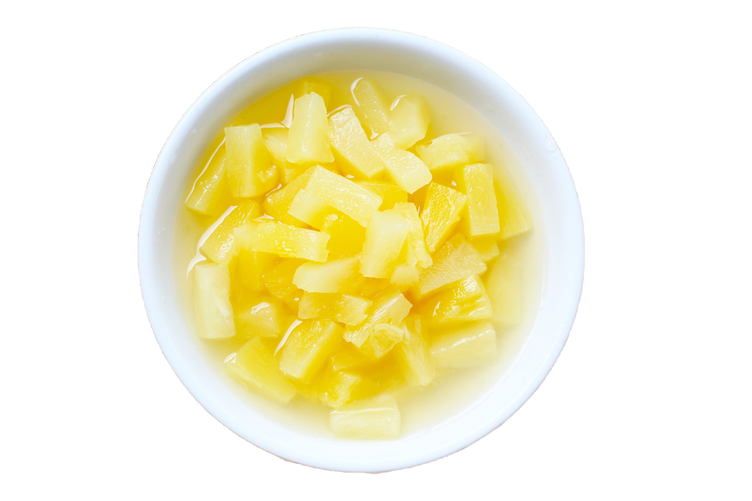 Pineapple, Tidbits, Juice served out of the pack