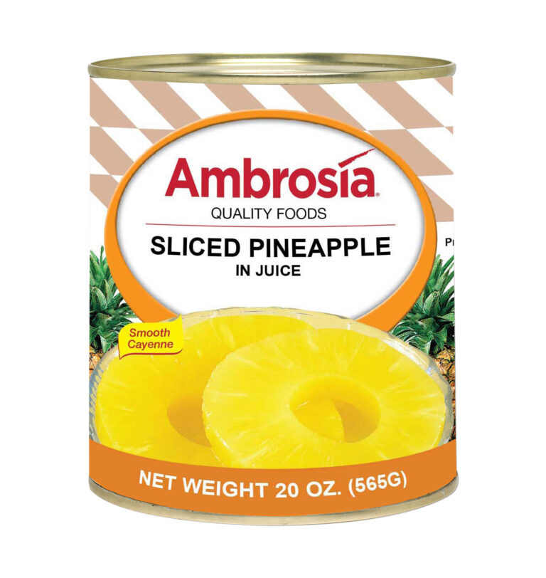 Ambrosia Pineapple, Sliced, Juice