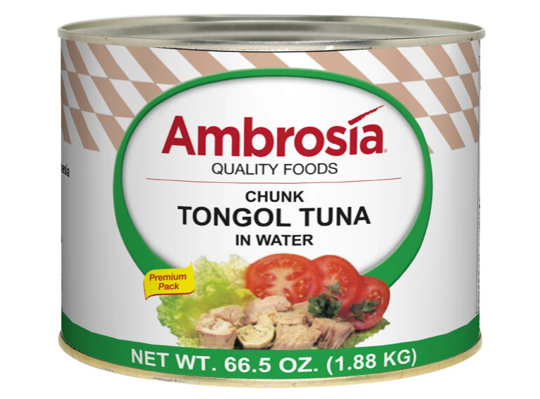 Ambrosia Tuna, Tongol, Chunk, No VB, 48 OZ.