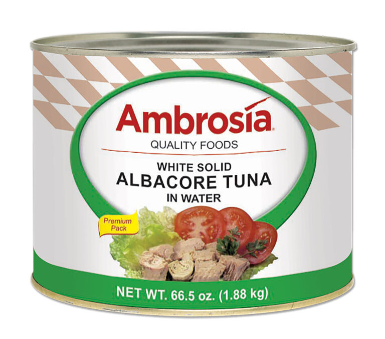 Ambrosia Tuna, Albacore, Solid, No VB, 48 OZ.