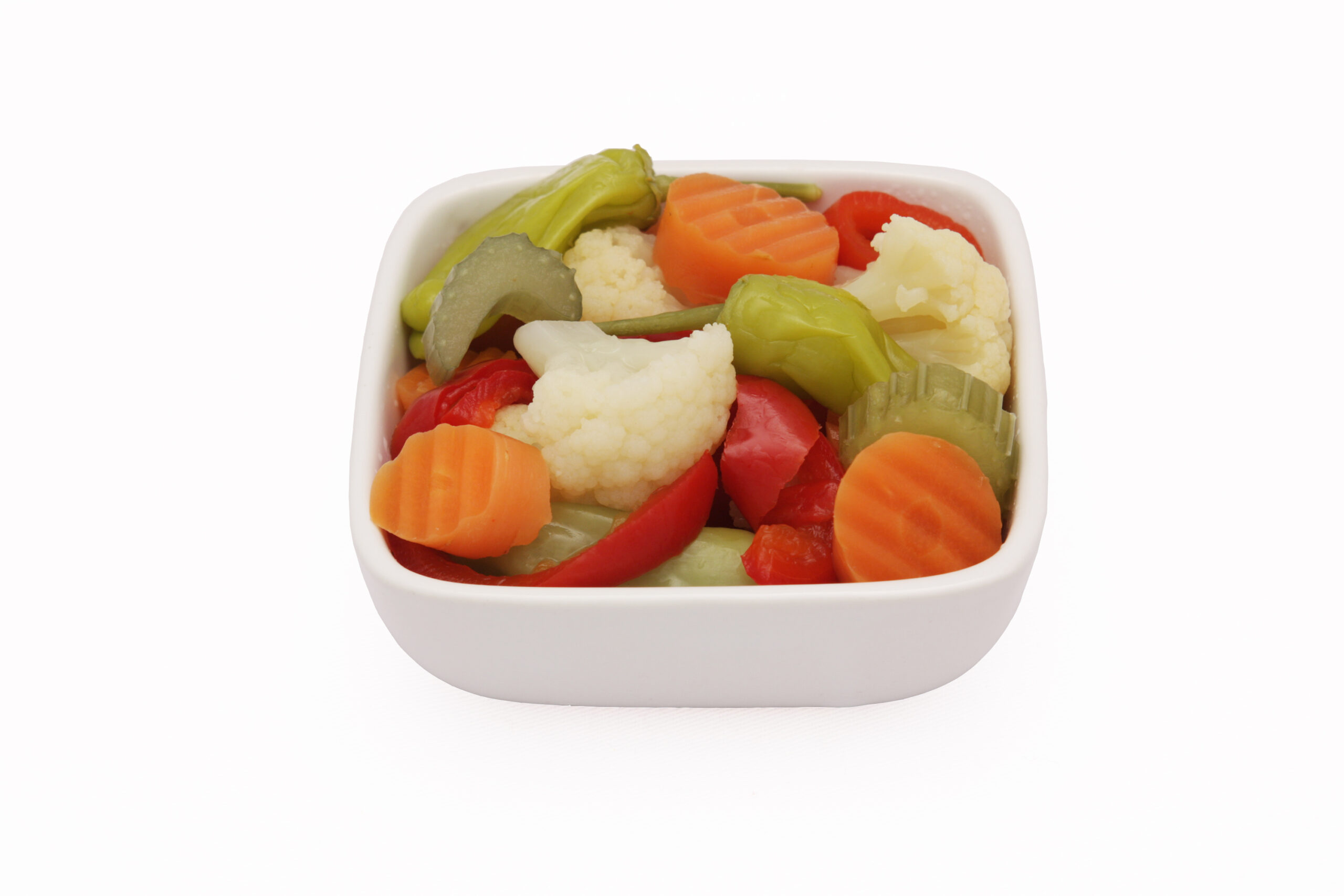 Giardiniera served out of the pack
