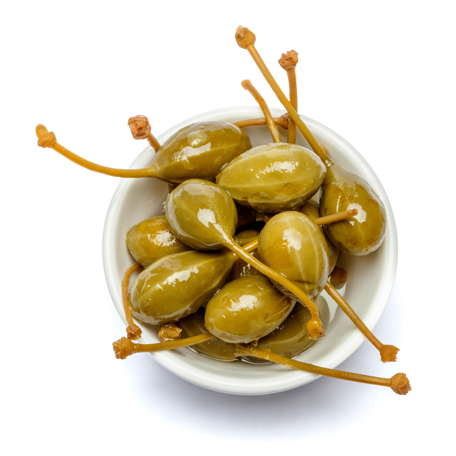 Caperberries served out of the pack