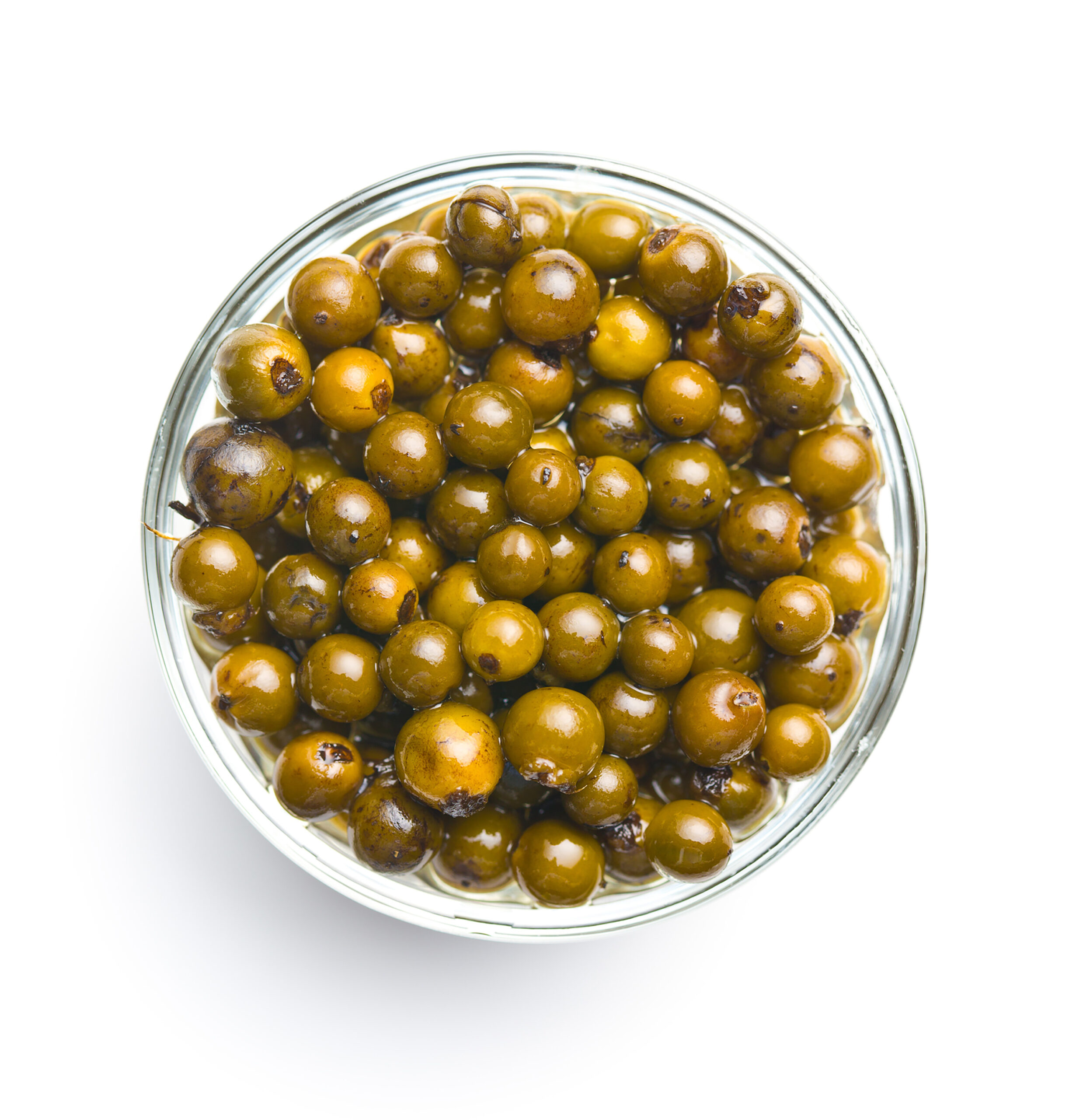 Peppercorns, Green, In Brine served out of the pack