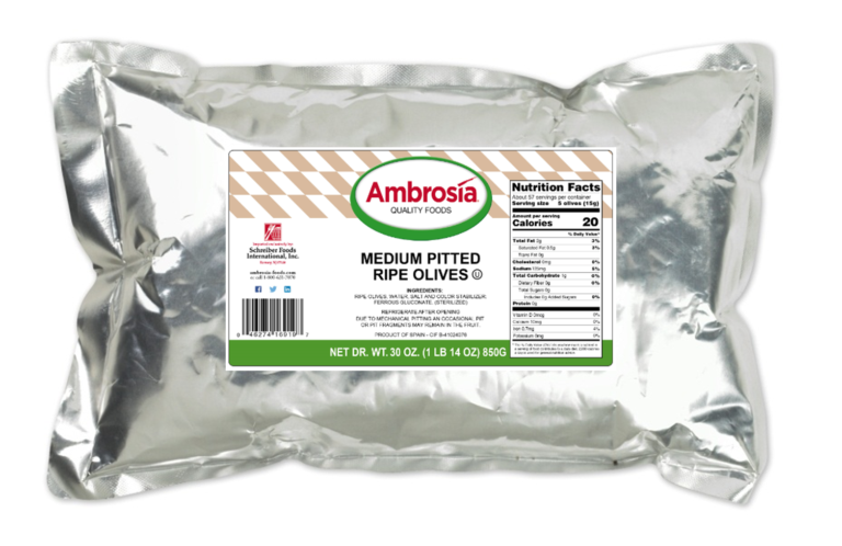 Medium Pitted Ripe Olives, Pouch Pack