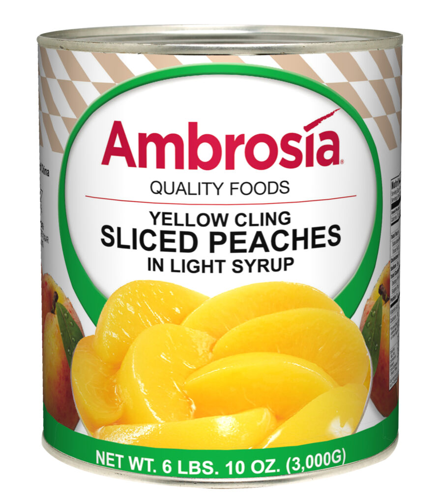 Ambrosia Peaches, Sliced, L/S