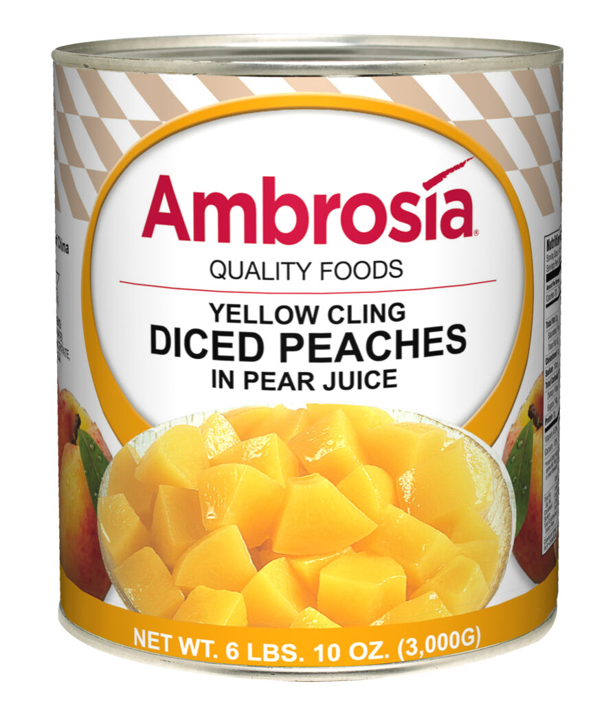 Ambrosia Peaches, Diced, Juice