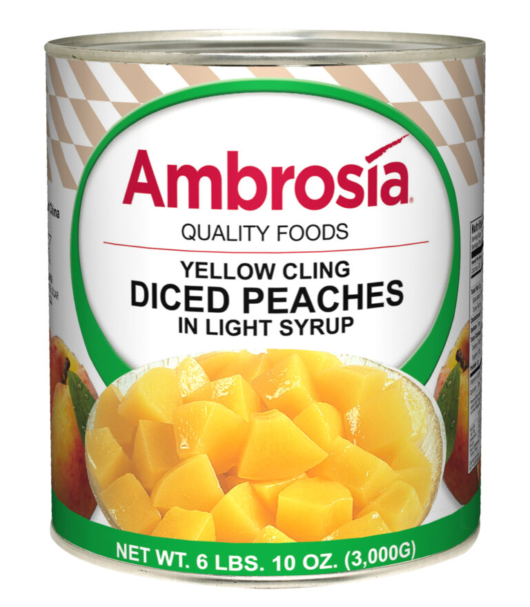 Ambrosia Peaches, Diced, L/S