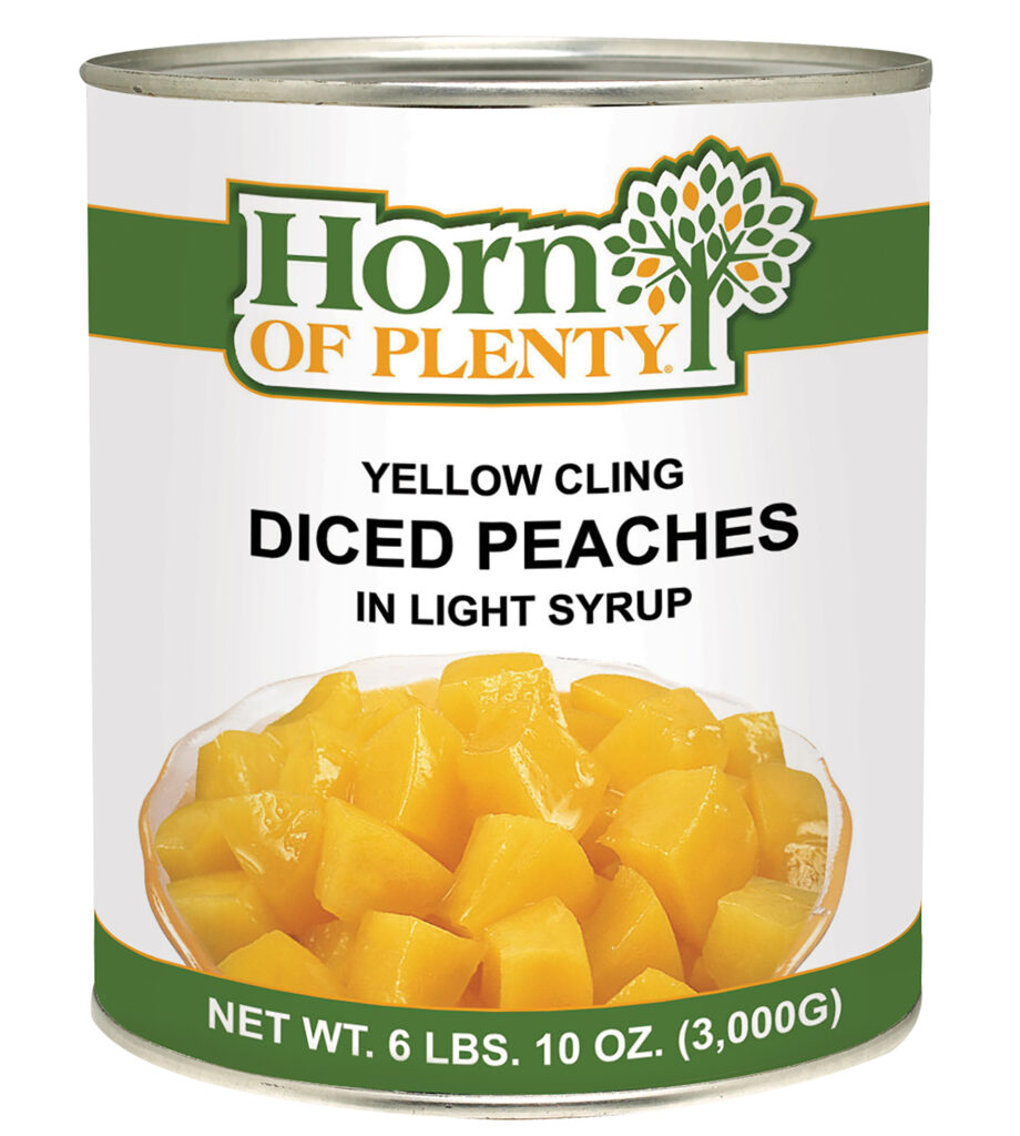 Horn of Plenty Peaches, Diced, L/S