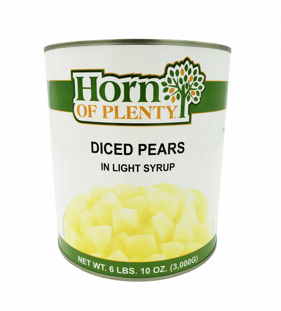 Horn of Plenty Pears, Diced, L/S
