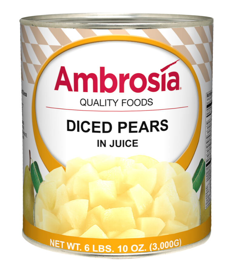 Ambrosia Pears, Diced, Juice